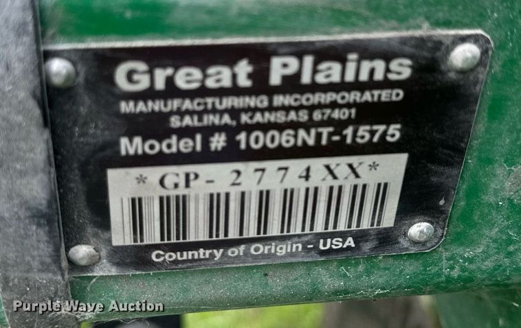 image for item LN9410 Great Plains 1006NT-1575  no-till grain drill