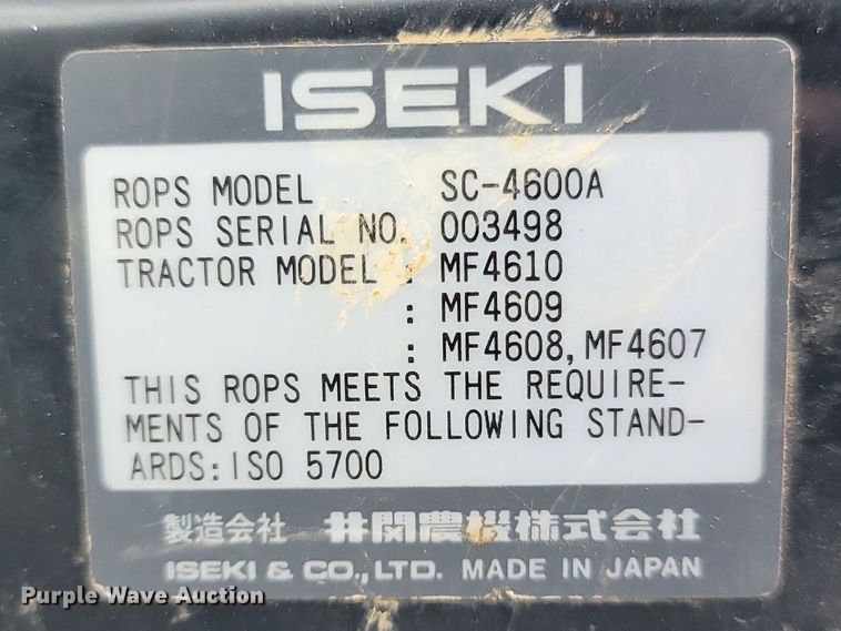 image for item MB9891 2015 Massey Ferguson 4610M  MFWD tractor