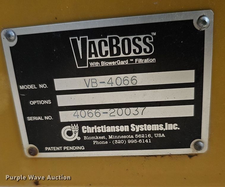 image for item MC9675 VacBoss VB-4066  grain vacuum