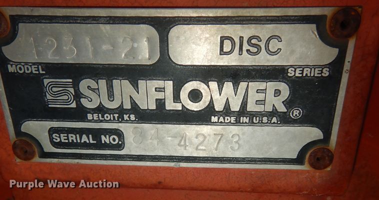 image for item MI9312 Sunflower 1231-21  double off-set disk