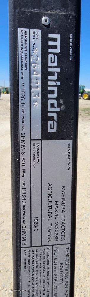 image for item MI9486 Mahindra Max 26XL HST  tractor
