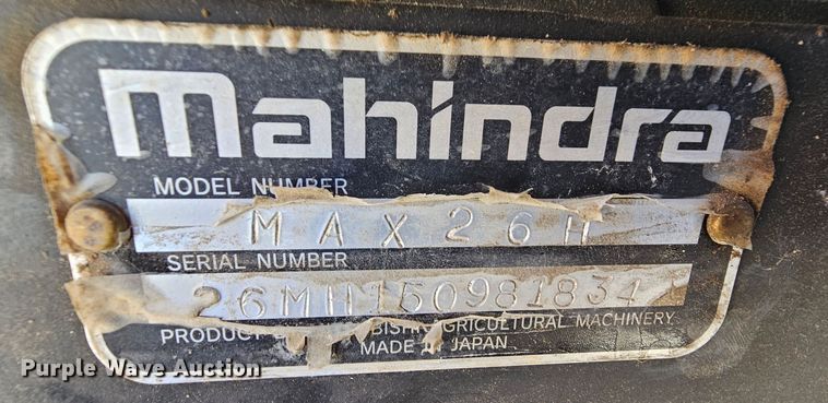 image for item MI9486 Mahindra Max 26XL HST  tractor