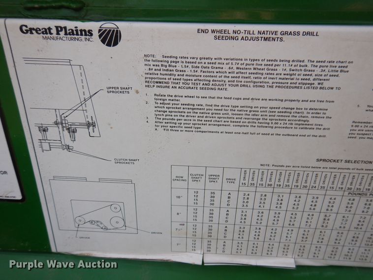 image for item MO9601 Great Plains 1005NG  no-till grain drill