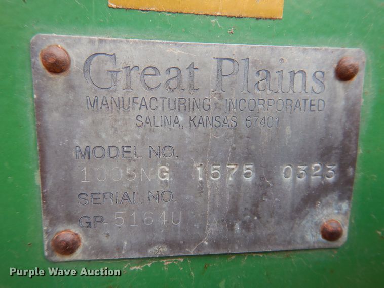 image for item MO9601 Great Plains 1005NG  no-till grain drill