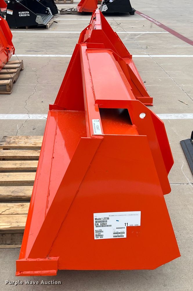 image for item MQ9887 Kubota L2236  72"W bucket