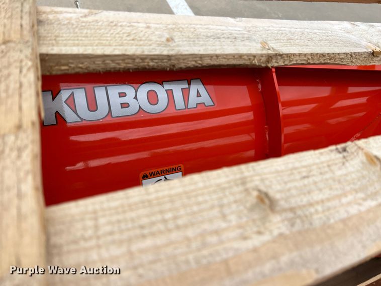 image for item MQ9893 Kubota V5294A  78"W skid steer snow plow