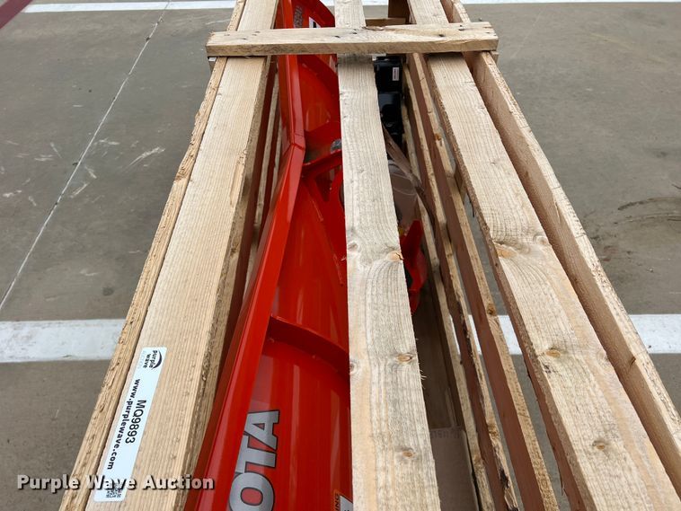 image for item MQ9893 Kubota V5294A  78"W skid steer snow plow