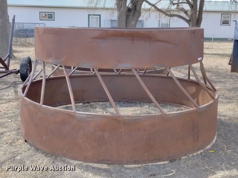 image for item MR9778 (2) shop built round bale feeders