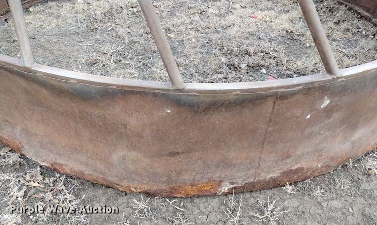 image for item MR9778 (2) shop built round bale feeders