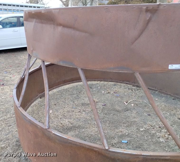 image for item MR9778 (2) shop built round bale feeders