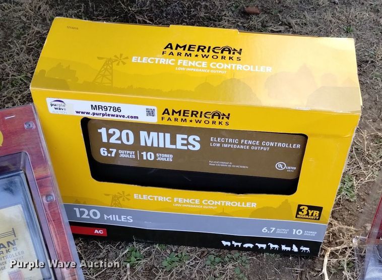 image for item MR9786 (3) American Farm Works electric fence controllers