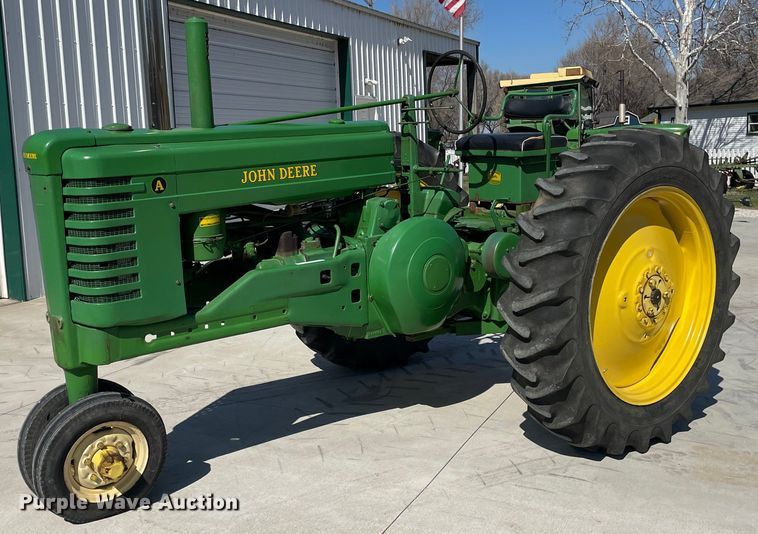 image for item MY9148 1952 John Deere A  tractor