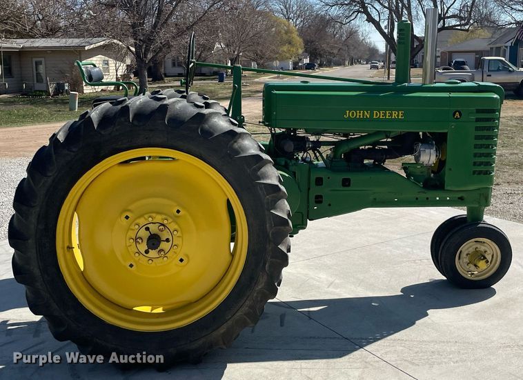 image for item MY9148 1952 John Deere A  tractor