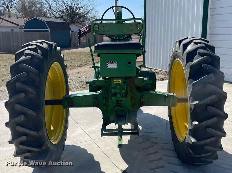 image for item MY9148 1952 John Deere A  tractor