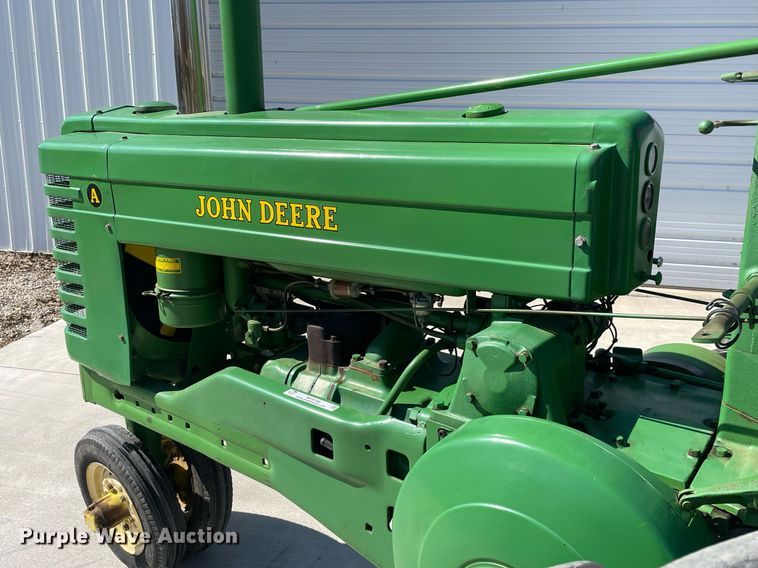 image for item MY9148 1952 John Deere A  tractor