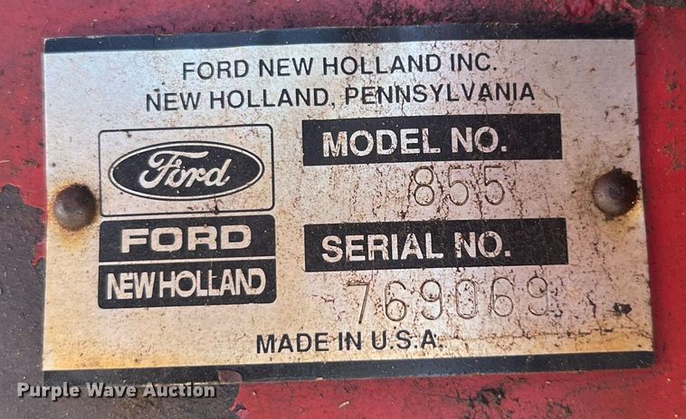 image for item MY9616 1988 New Holland 855  round baler