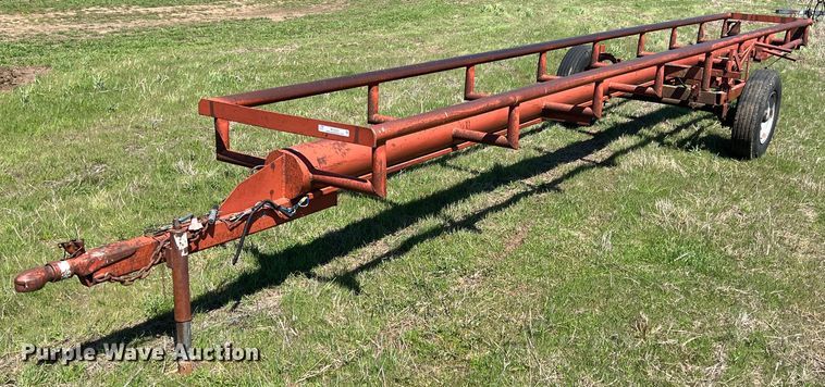 image for item MY9628 Shop built  hay bale trailer