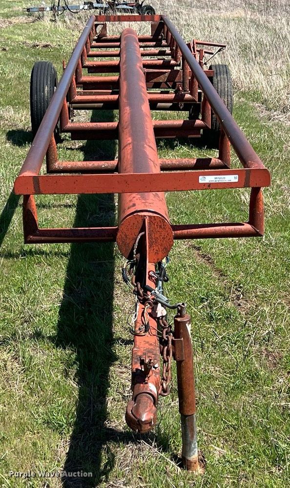 image for item MY9628 Shop built  hay bale trailer