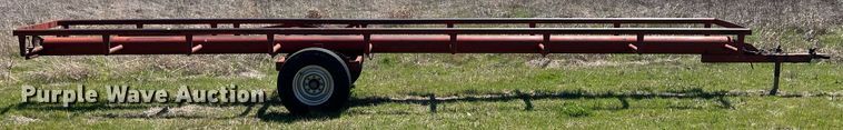 image for item MY9628 Shop built  hay bale trailer