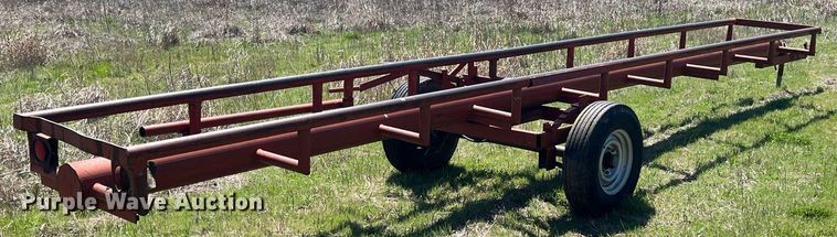 image for item MY9628 Shop built  hay bale trailer
