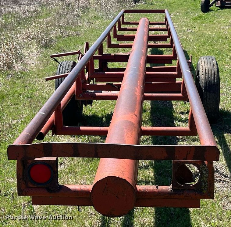 image for item MY9628 Shop built  hay bale trailer