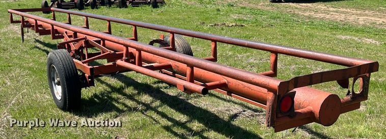 image for item MY9628 Shop built  hay bale trailer