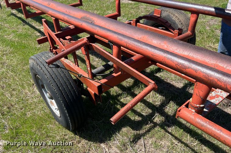 image for item MY9628 Shop built  hay bale trailer