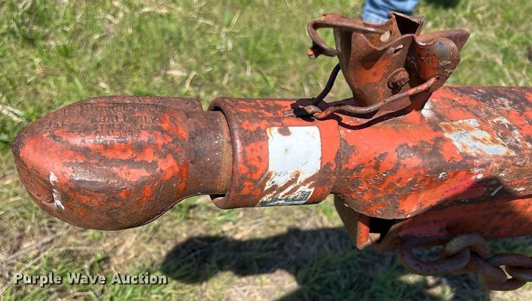 image for item MY9628 Shop built  hay bale trailer