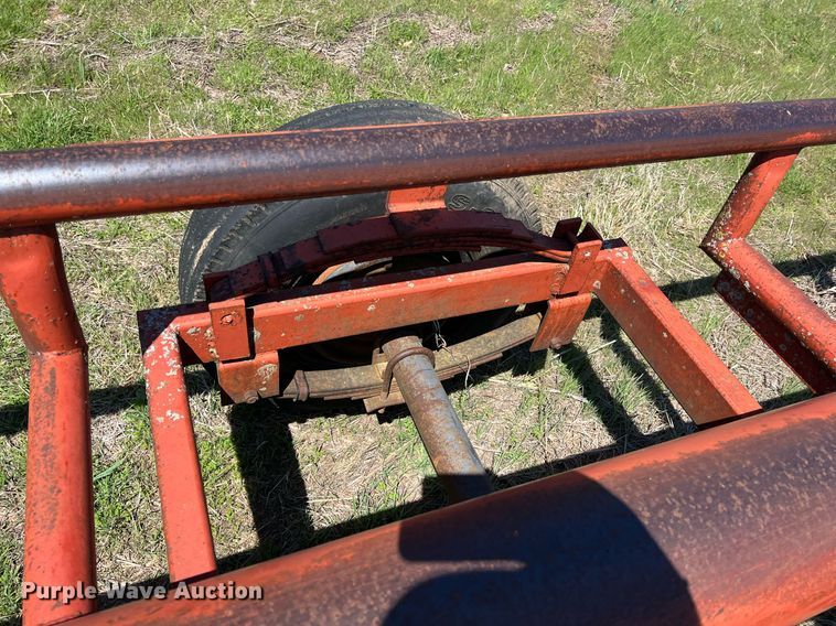 image for item MY9628 Shop built  hay bale trailer