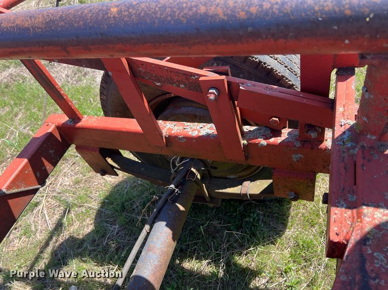 image for item MY9628 Shop built  hay bale trailer