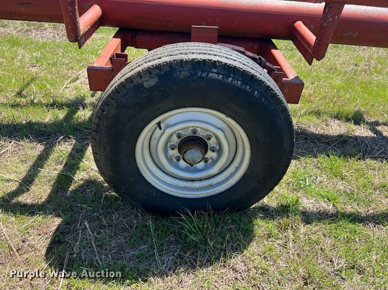 image for item MY9628 Shop built  hay bale trailer