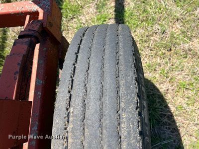 image for item MY9628 Shop built  hay bale trailer