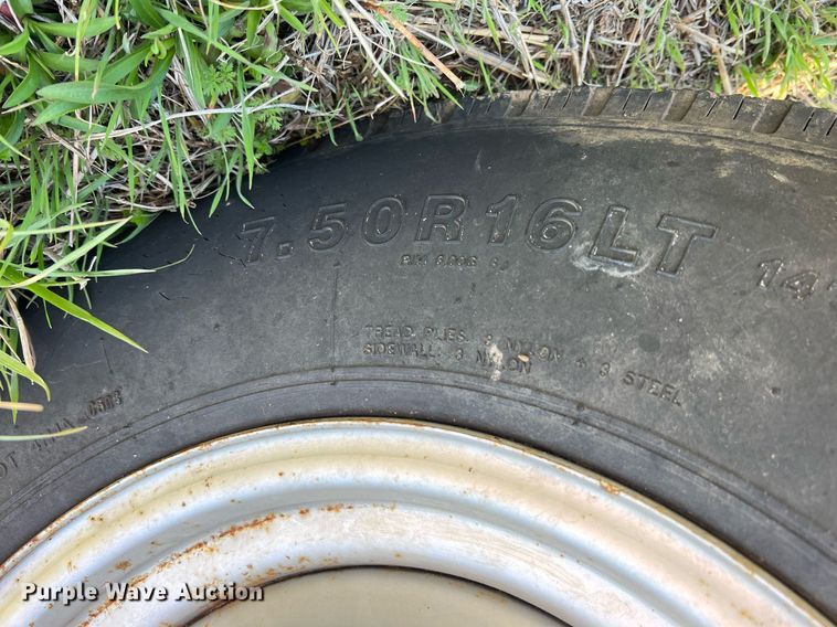 image for item MY9628 Shop built  hay bale trailer