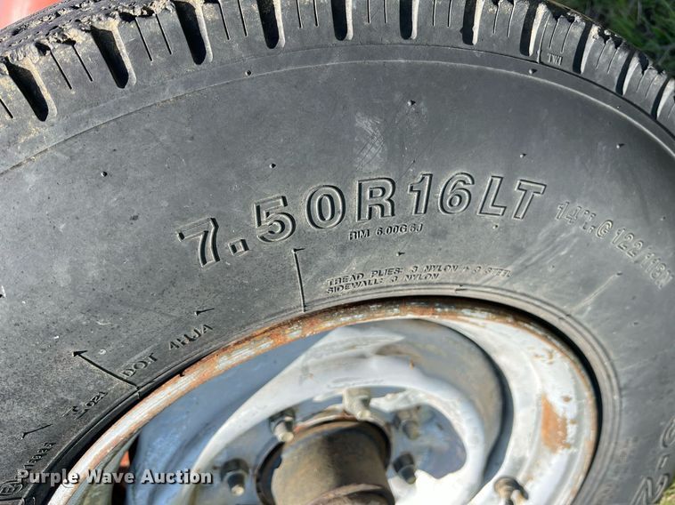 image for item MY9628 Shop built  hay bale trailer