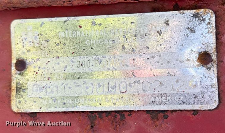 image for item MY9633 International 300  rotary hoe