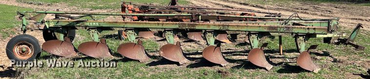 image for item MY9637 John Deere A1450  seven bottom plow