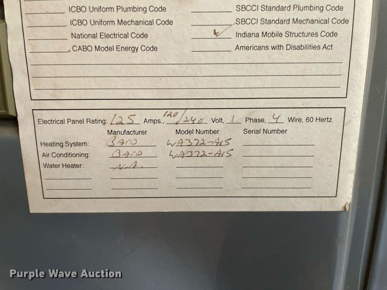 image for item DK7414 2005 Premier Structures Division  jobsite trailer