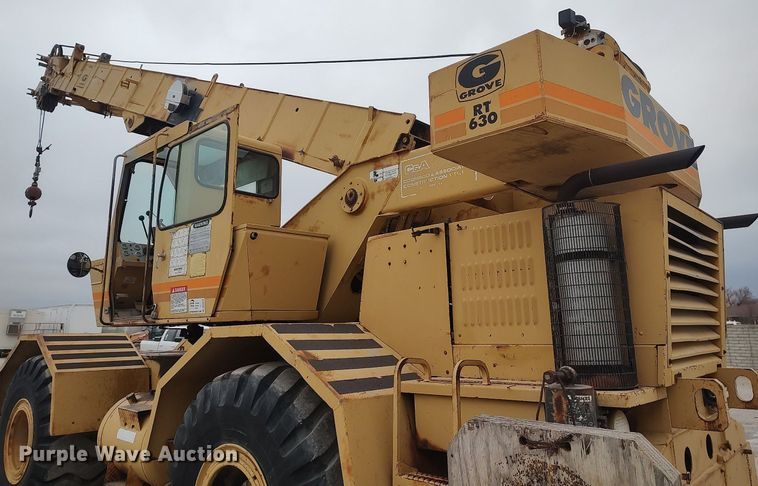 image for item DO3850 1981 Grove RT630  crane