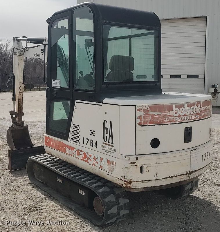 image for item DO3851 1999 Bobcat 334  mini excavator