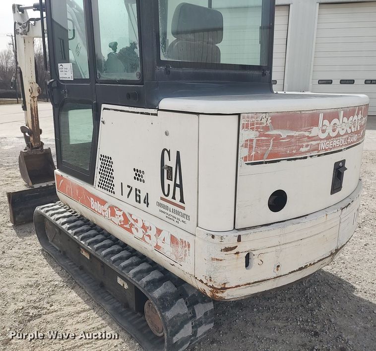 image for item DO3851 1999 Bobcat 334  mini excavator
