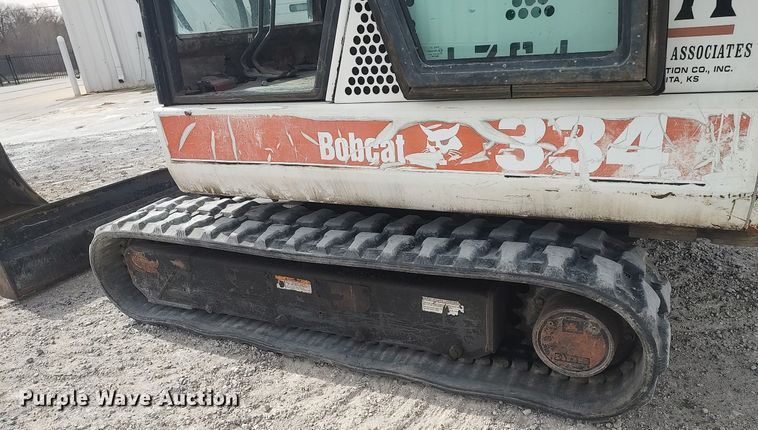 image for item DO3851 1999 Bobcat 334  mini excavator
