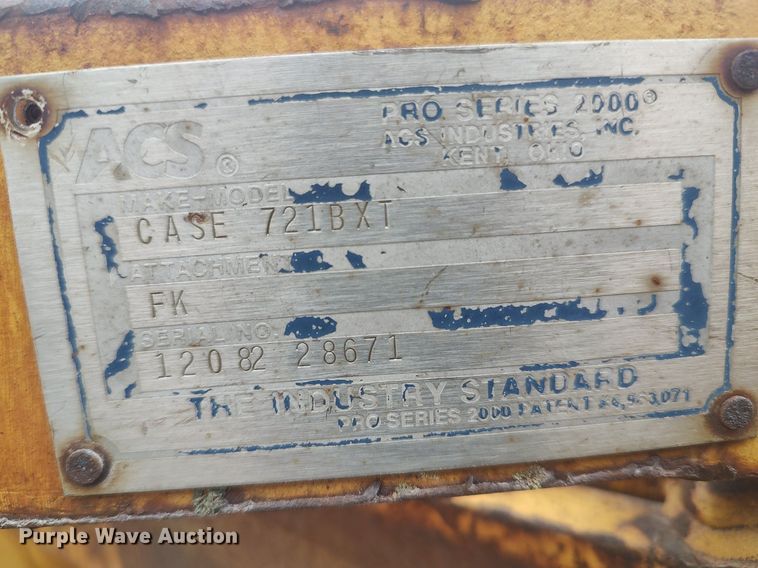 image for item DO3856 Case 721BXT  6'L forks