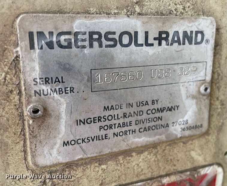 image for item DO3869 Ingersoll Rand P185BWJD  air compressor