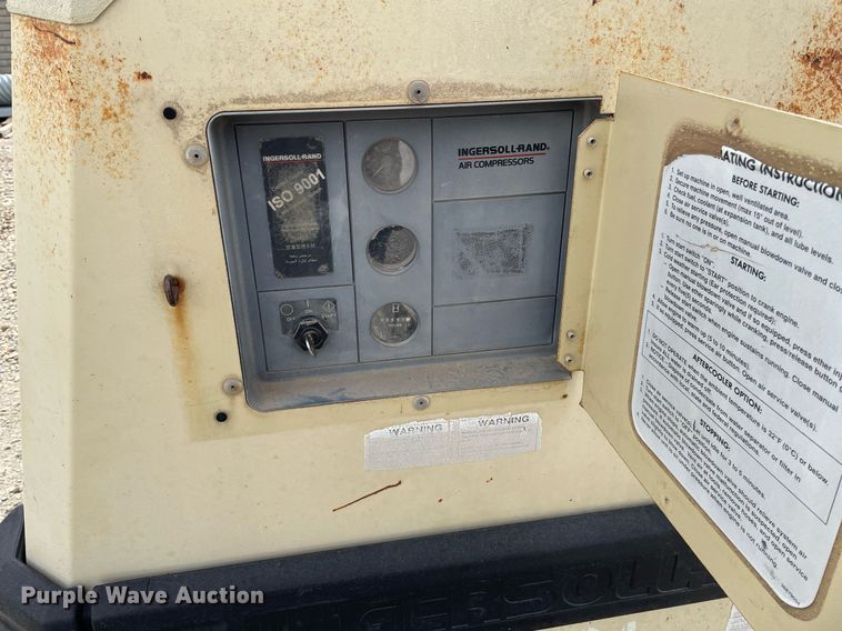 image for item DO3873 1997 Ingersoll Rand P185WJD  air compressor