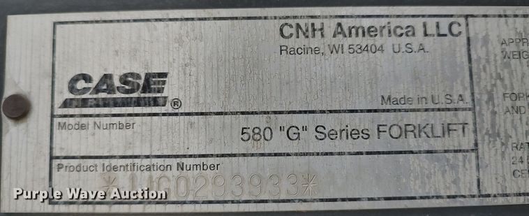 image for item DO3876 2006 Case 586G  forklift