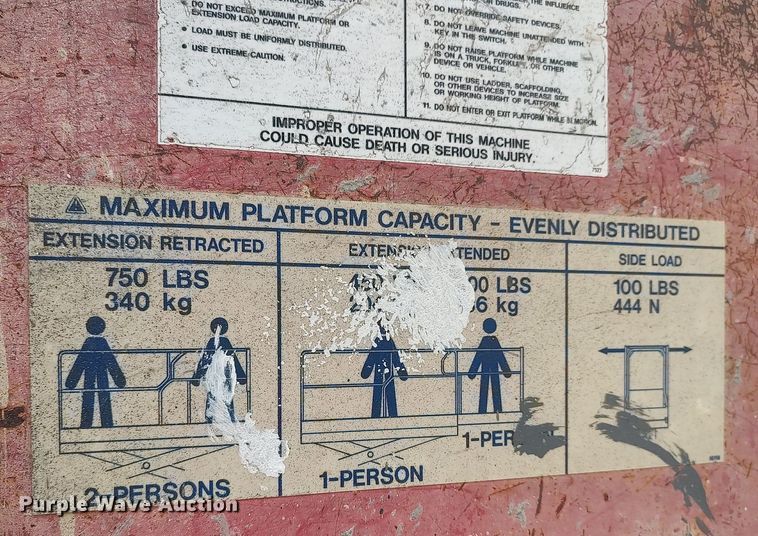 image for item DQ0413 Mec 2033  scissor lift