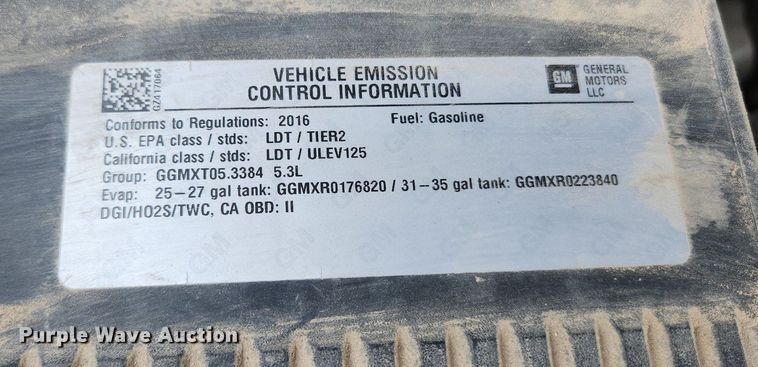 image for item DQ0417 2016 Chevrolet Silverado 1500  pickup truck