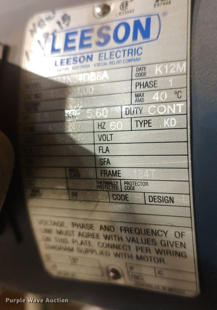 image for item DQ0478 Speedaire 5X639A  air compressor