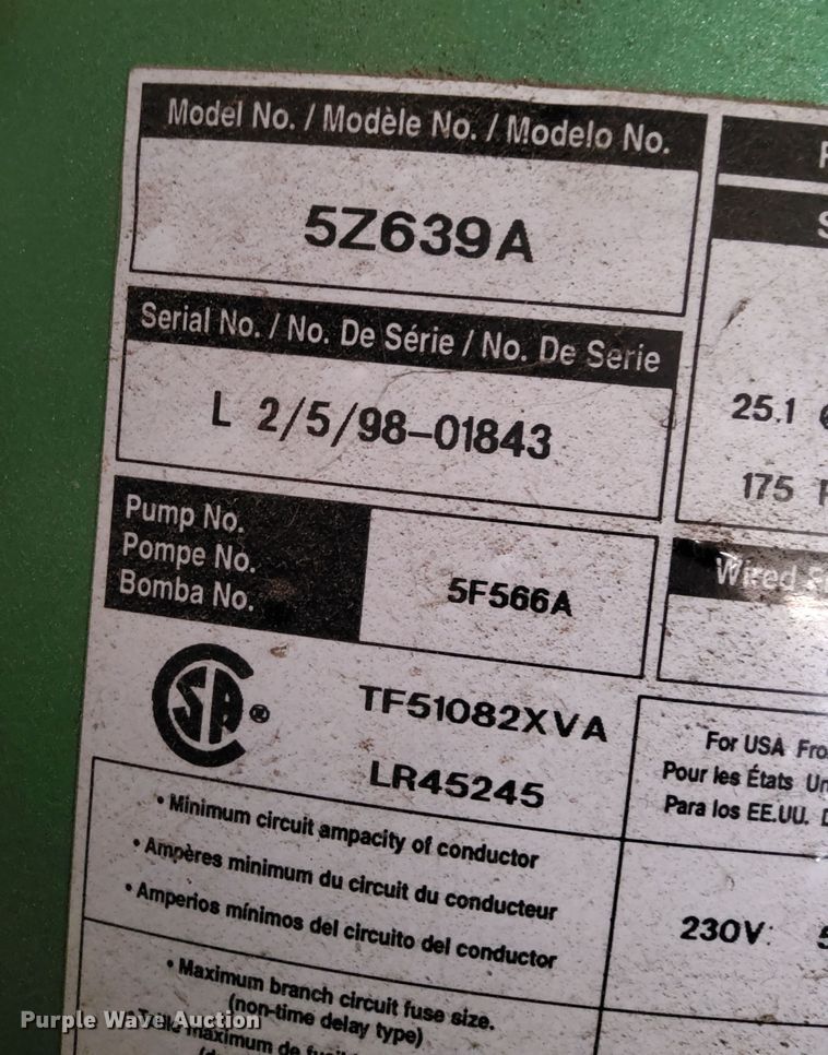 image for item DQ0478 Speedaire 5X639A  air compressor