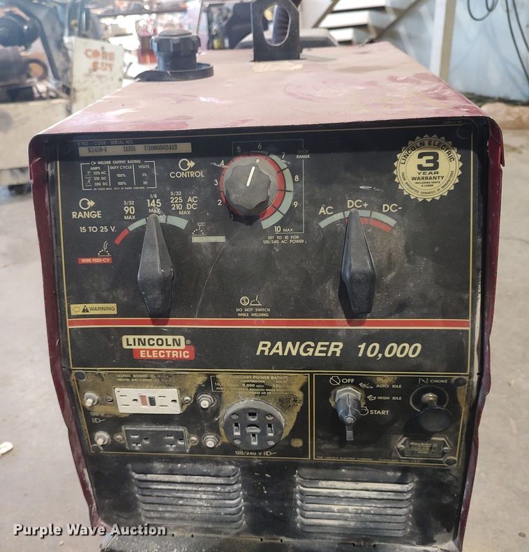 image for item DQ0480 Lincoln Ranger 10,000  welder